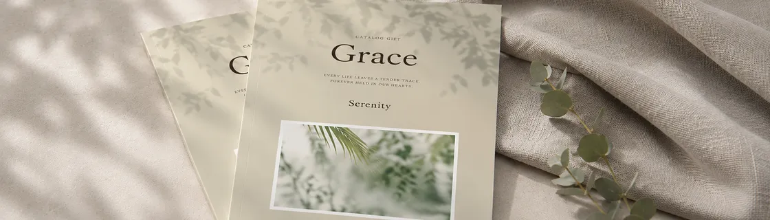 葬儀式場で実際に使用されているカタログギフトGraceの写真