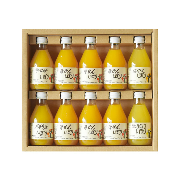 【送料無料】産地直送｜伊藤農園 100％ピュアジュース5種飲み比べセット（10本入）【和歌山県】