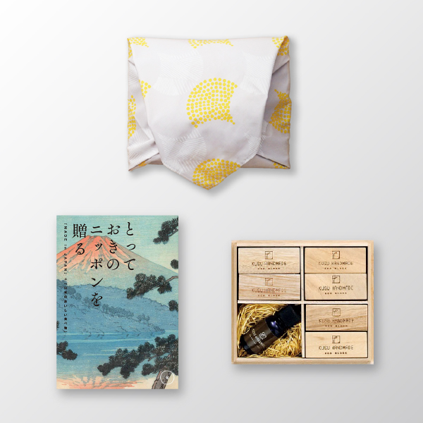 画像:KUSU HANDMADE エコブロック18個オイル付き 桐箱