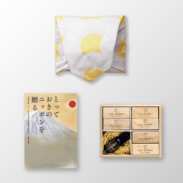 画像:KUSU HANDMADE エコブロック18個オイル付き 桐箱