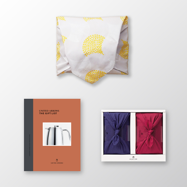 風呂敷で贈る｜カタログギフト UNITED ARROWS THE GIFT LIST 10,800円コース C ＋ TSUTSUMI 瑞穂の恵みA