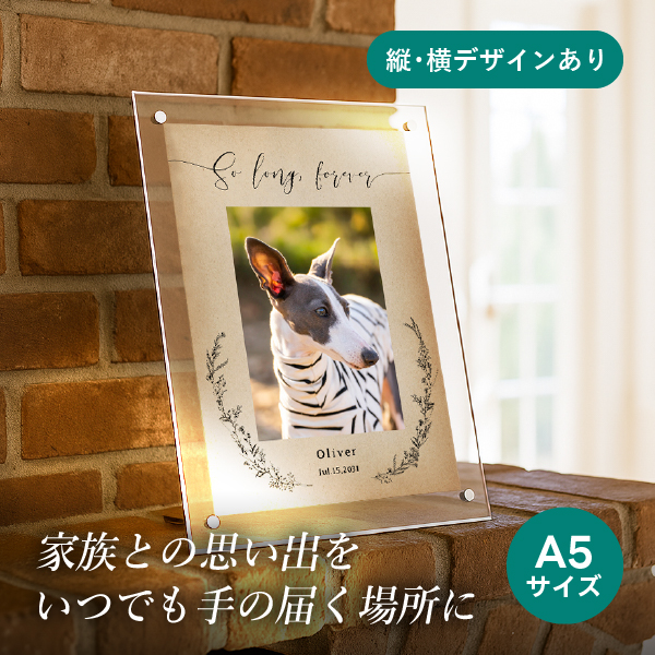 フォトメモリアルボード（ラスティブランチ） A5サイズ