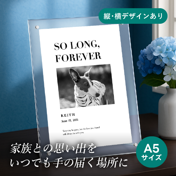 フォトメモリアルボード(ルーセント バーニー) A5サイズ