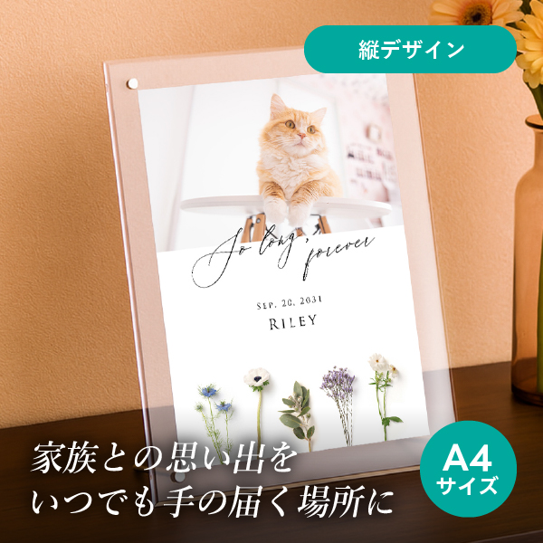 フォトメモリアルボード(シャルムドフルール ロイヤル) A4サイズ