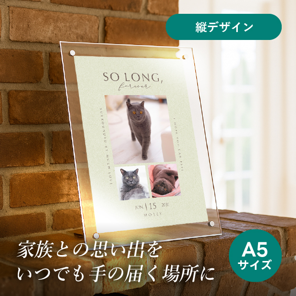 フォトメモリアルボード（ベストモーメント ヴェールグリーン） A5サイズ