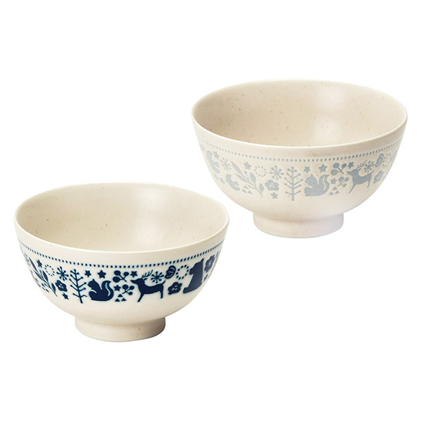 森の仲間たち 茶碗ペア