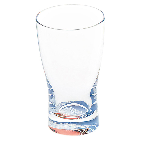 紀州塗 ぬりもんde Verre 北斎 蒔絵 ミニグラス1P（赤富士）