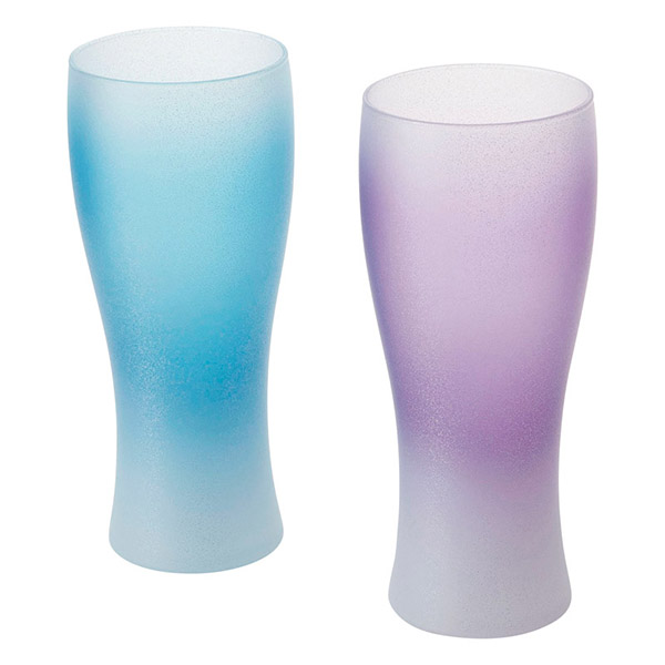 ぬりもんde Verre クールグラデーション あじわいビアグラスペア