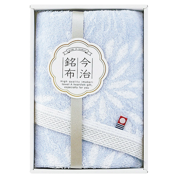 今治 花衣（はなごろも） フェイスタオル（ブルー）