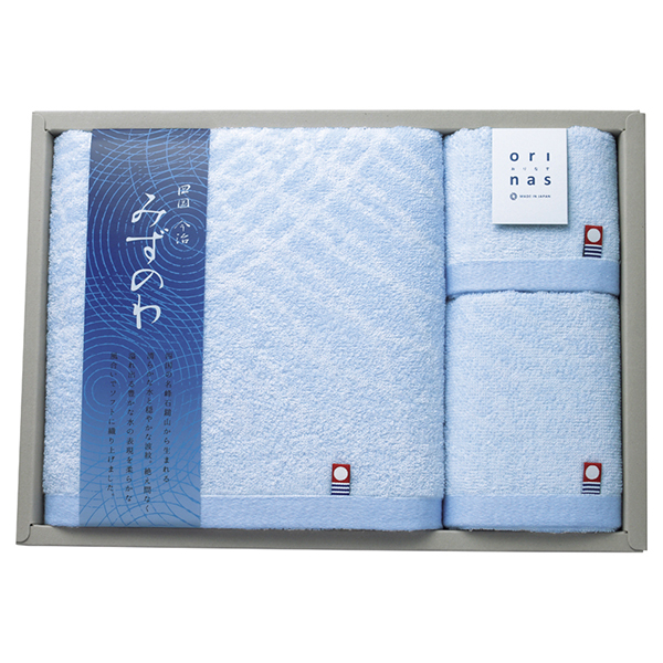 みずのわIII バスタオル1P フェイスタオル1P ウォッシュタオル1P