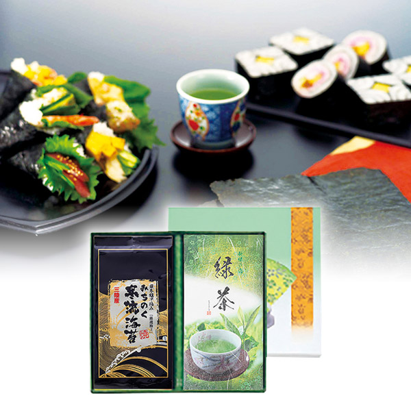 みのり工房 みちのく寒流のり・鹿児島茶詰合せB