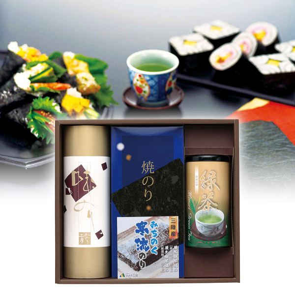 みのり工房 みちのく寒流のり・鹿児島茶詰合せE