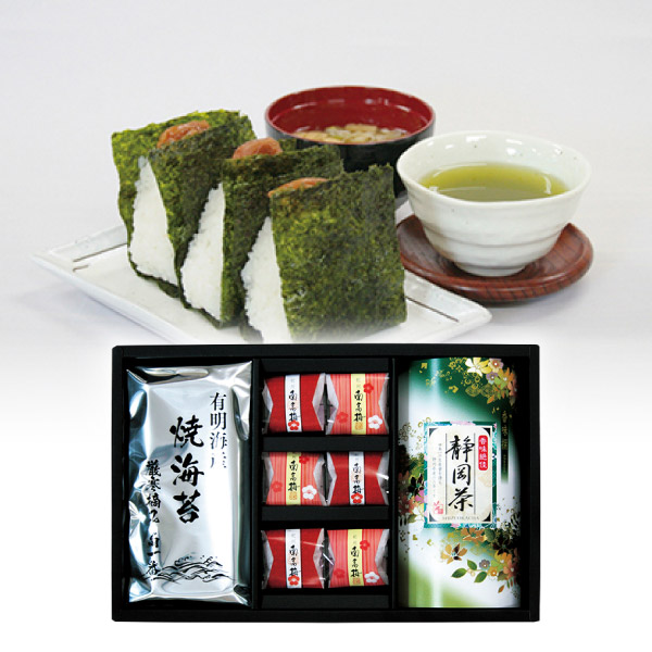 静岡茶・有明海苔・南高梅詰合せ