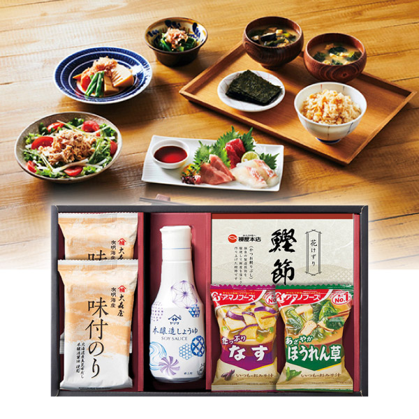 ヤマサ本醸造しょうゆ＆大森屋味付のりギフトA