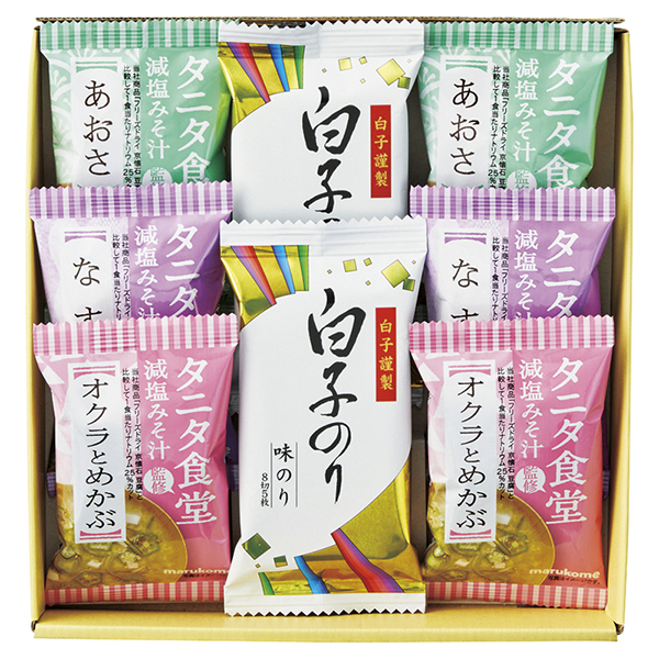 タニタ食堂監修減塩みそ汁・白子のり詰合せB