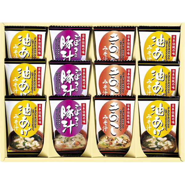 フリーズドライ「お味噌汁三種の味詰合せ」B