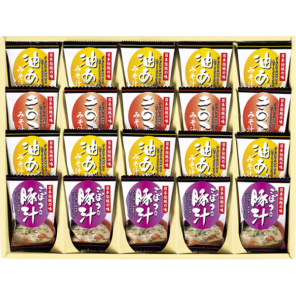 フリーズドライ「お味噌汁三種の味詰合せ」D