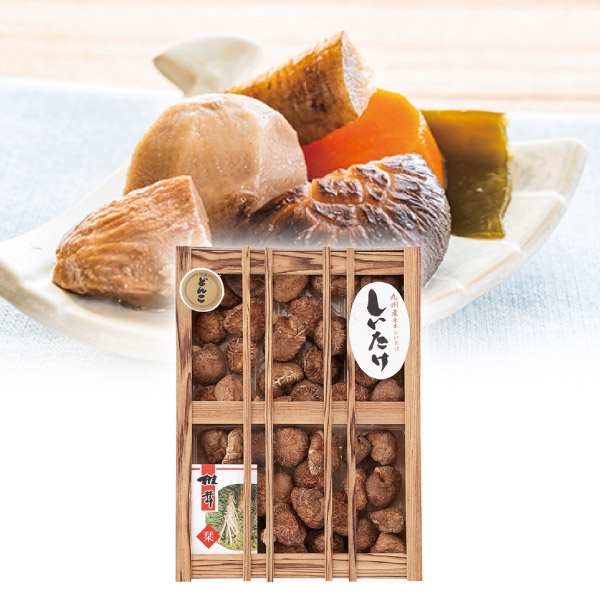 九州産原木どんこ椎茸（木箱入）B