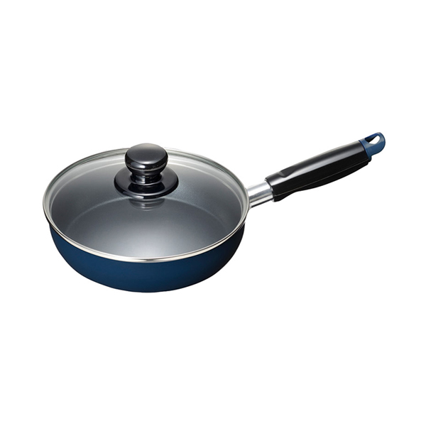 スティージーII IH対応ガラス蓋付フライパン18cm