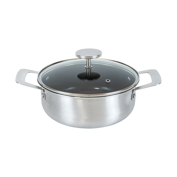 グレイス IH対応セラミック加工両手鍋20cm