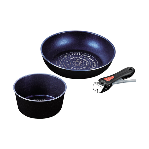 ルクスパン ブルーダイヤモンドコートIH対応クックウェア3点セット
