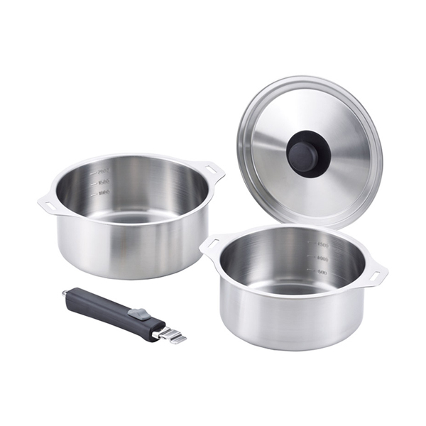 燕三 IH対応着脱式鍋18・20cmセット