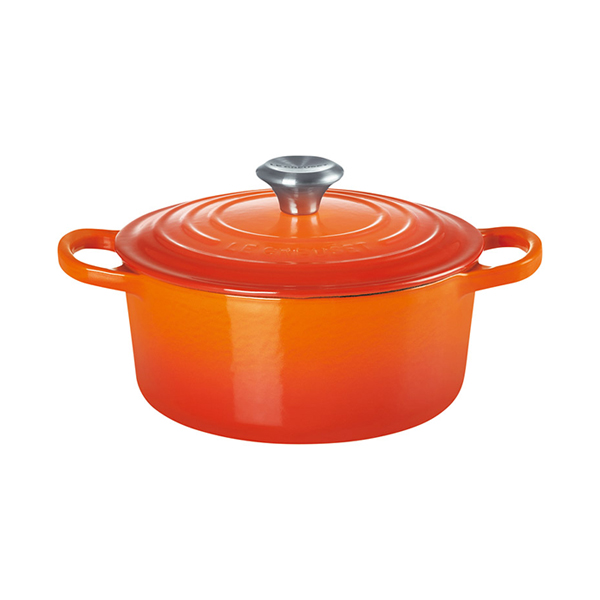 ル・クルーゼ シグニチャー ココット・ロンド18cm（オレンジ）