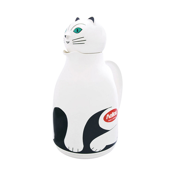 ガラス製卓上用魔法瓶 サーモキャット（ホワイト）