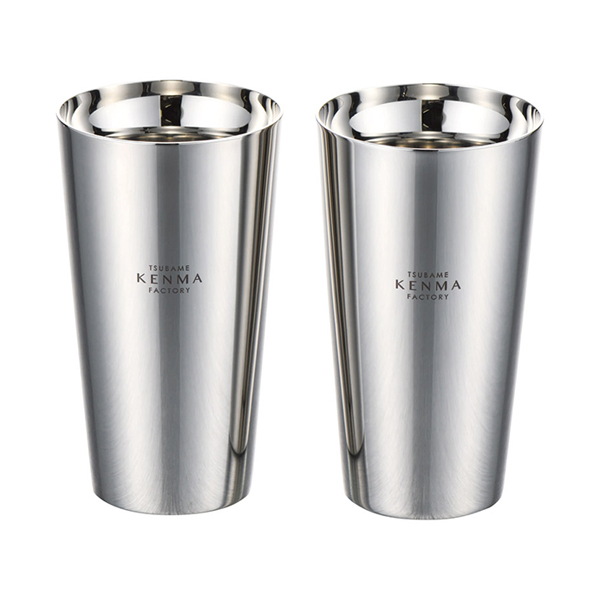燕研磨ファクトリー ステンレスダブルタンブラー320ml 2P