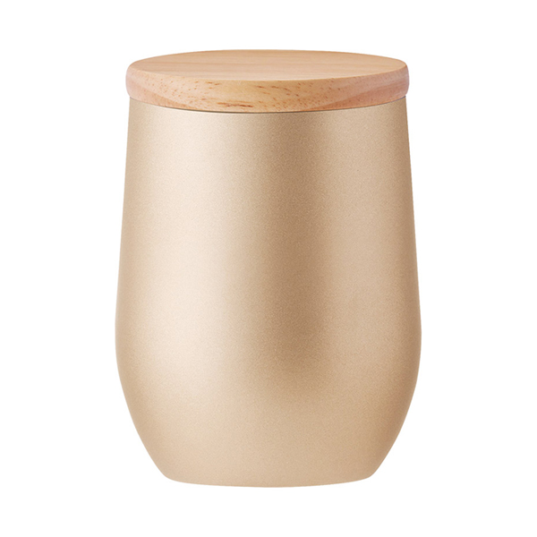 DECO+ ウッドキャップ・ラウンドタンブラー（シャンパンゴールド）