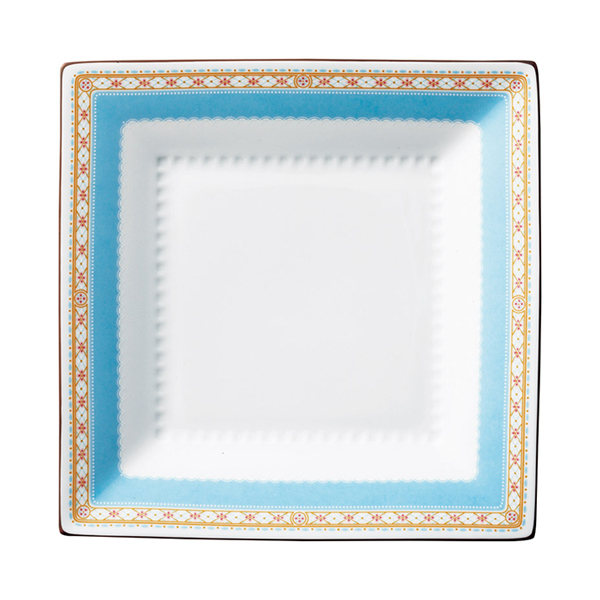 ノリタケ ハミングブルー 23cmスクエアプレート