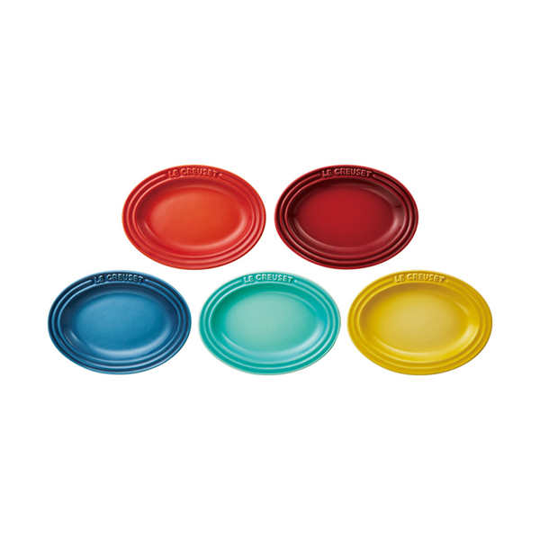 ル・クルーゼ ミニ・オーバル・プレート（5枚入）