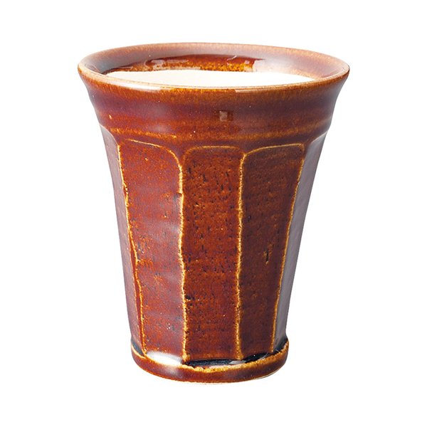 信楽焼 泡うまカップ（ブラウン）