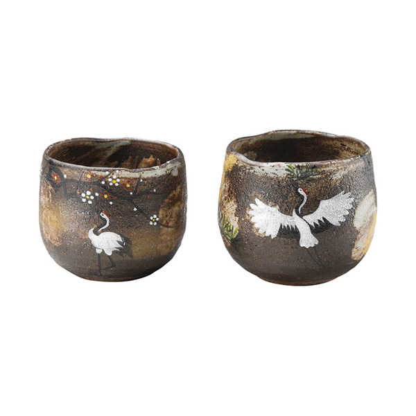 京焼・清水焼 吉祥鶴 組湯呑
