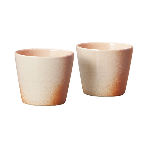 信楽焼 Scarlet 緋色 ウォーターカップペア