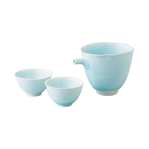 波佐見焼 青磁 半酒器