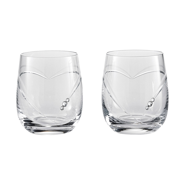 ストラス ハート イン ハート オールドグラス250mlペア