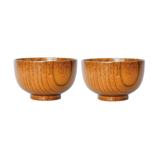 山中塗 食洗機対応 木製 京型汁椀2Pセット