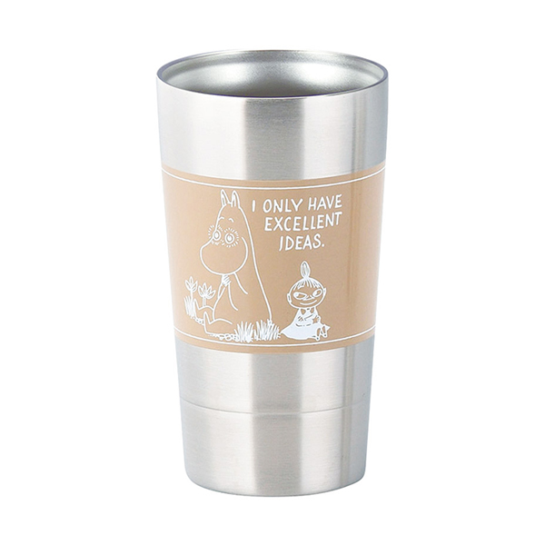 ムーミン 二重タンブラー（ベージュ）