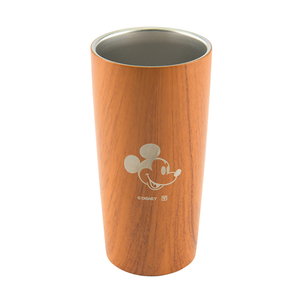 ディズニー WD 木目真空タンブラー MB(ミッキー) 440ml