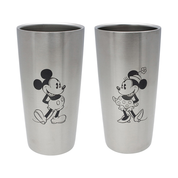 ディズニー WD ステンレス真空タンブラーセットS2（ミッキー&ミニー） 440ml