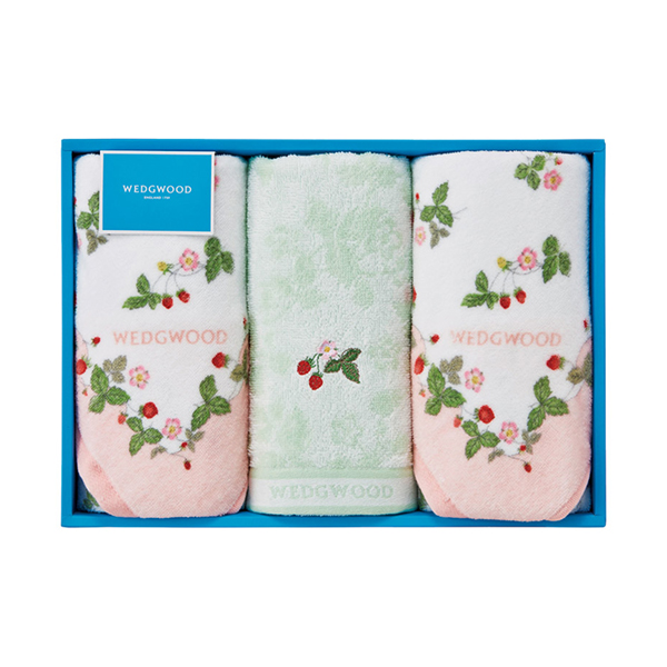 ウェッジウッド フェイスタオル3P(ピンク)