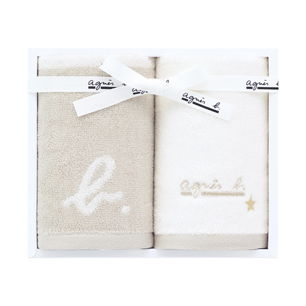 アニエスベー abマリニエール ゲストタオル2P（ベージュ）