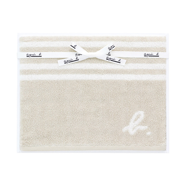 アニエスベー abマリニエール バスタオル（ベージュ）