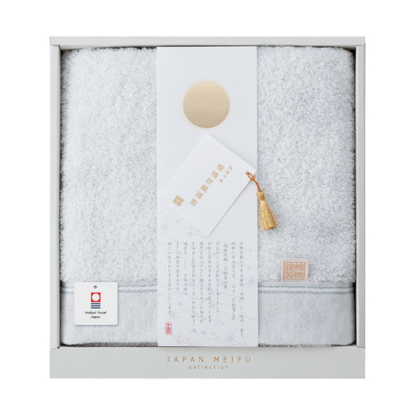 JAPAN MEIFU selection 楠橋紋織謹製 天の川 バスタオル（グレー）