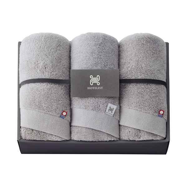 今治タオル HOTELIST フェイスタオル3P（グレージュ）