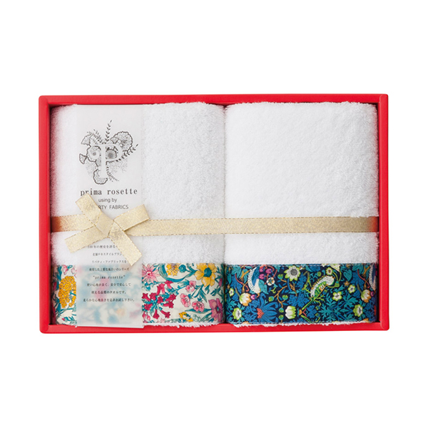 prima rosette using by LIBERTY FABRICS フェイスタオル2P(YN)