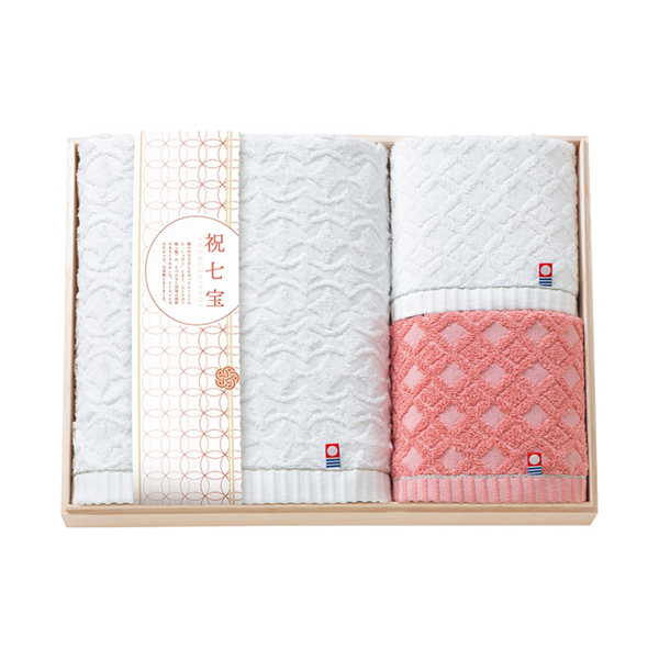 祝七宝 タオルセット（国産木箱入）A