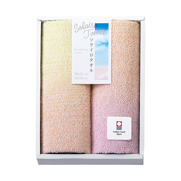 Solairo Towel(ソライロタオル) 今治産タオル フェイスタオル2P(ピンク)