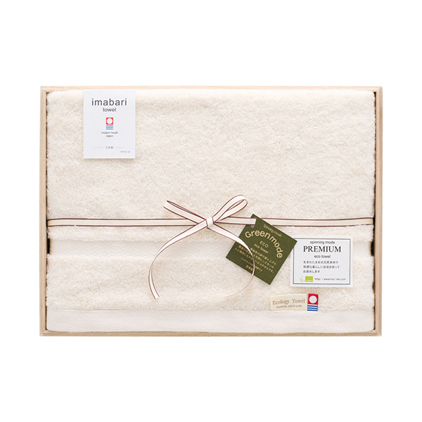 スピニングモード 今治エコ プレミアム バスタオル（木箱入）